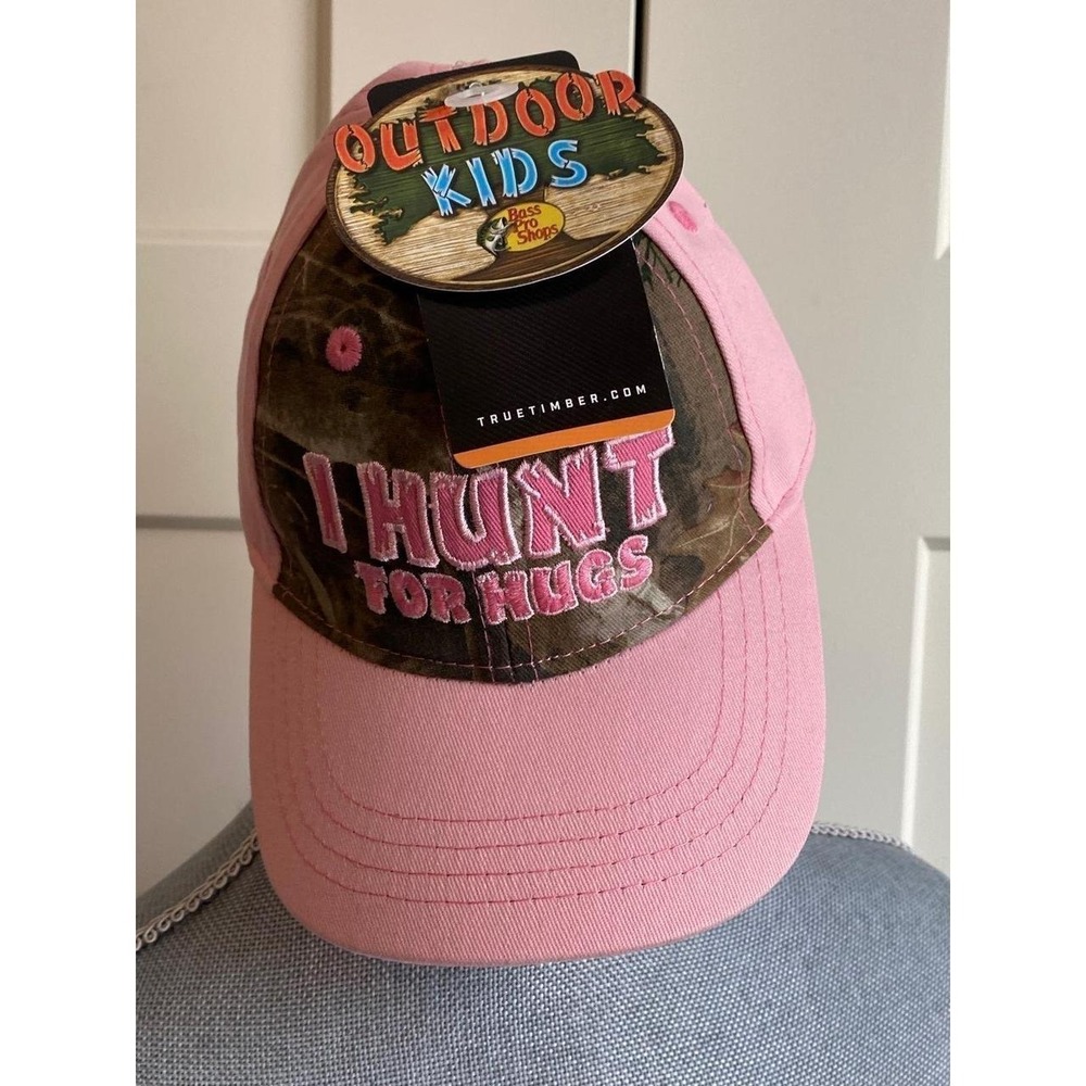 NWT True-timber Infant Hat Baseball Cap Camo Pink I Hunt For Hugs sku25